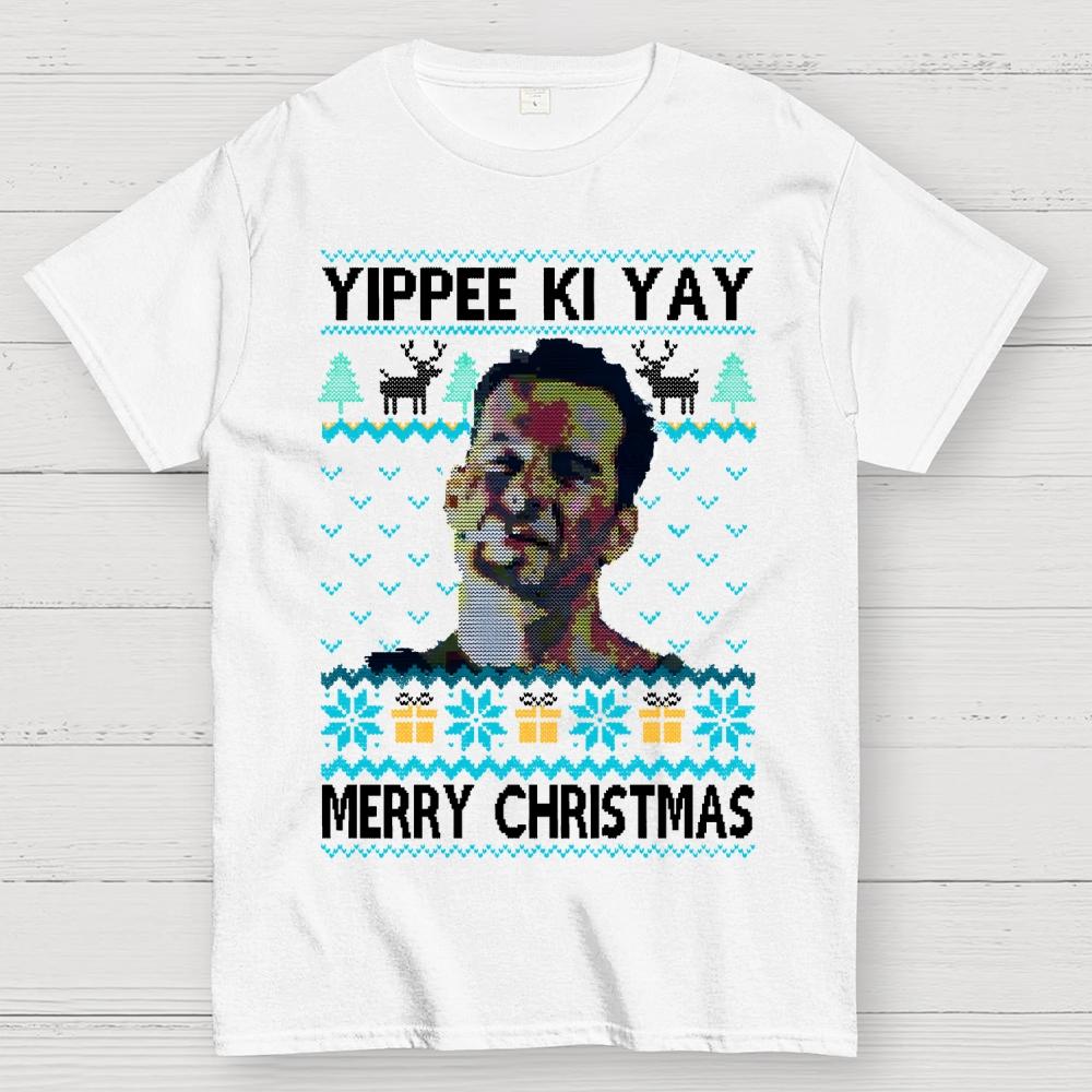 Yippee Ki Christmas Cotton Summer Casual Cool Loose T-Shirt