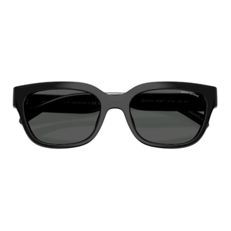 Emporio Armani Солнцезащитные очки квадратной формы с логотипом сбоку, унисекс, парные, черные