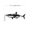 Car Sticker 17CM*6.5CM 3D Shark Creative Vinyl Sticker On Car Stickers and Decals Window Sticker Car-styling Decal