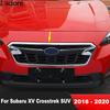 Передняя центральная решетка Защитная накладка на решетку Для Subaru XV Crosstrek SUV 2018 Хромированные гоночные решетки Рамки Накладки Аксессуары