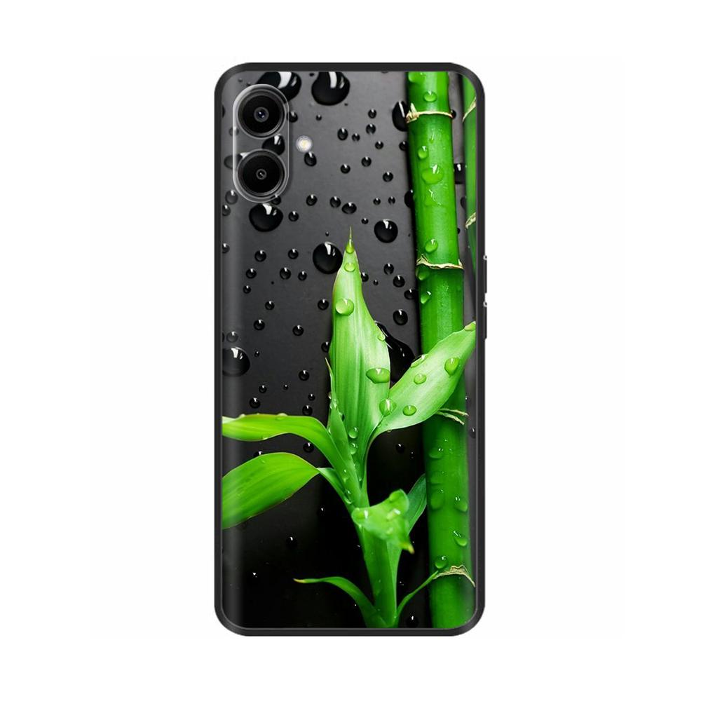 Для Samsung Galaxy A06 Чехол Роскошный Черный Силиконовый Окрашенный Для Samsung Galaxy A06 SM-A065F Чехлы Бампер ТПУ Защитная Крышка для Телефона