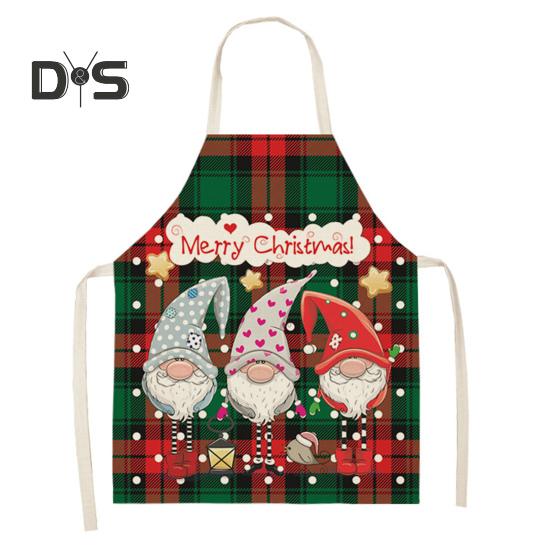 Полиэстеровый нагрудник для приготовления пищи, маслостойкий, практичный, забавный, с мультяшным рисунком, для рождественской вечеринки