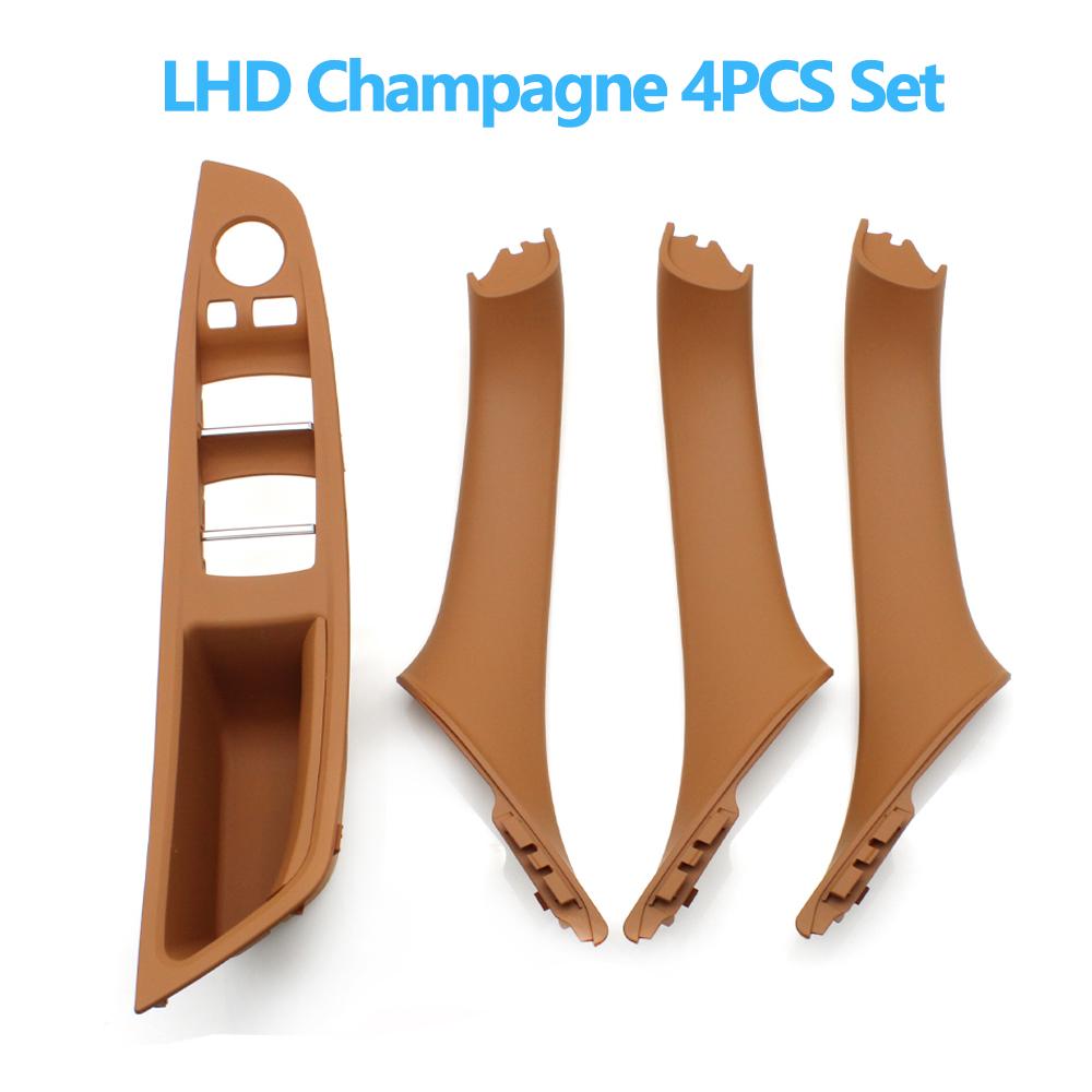 Left Hand Driver Interior Door Window Switch Panel Pull Handle Set For BMW F10 F11 F18 520 523 525 528