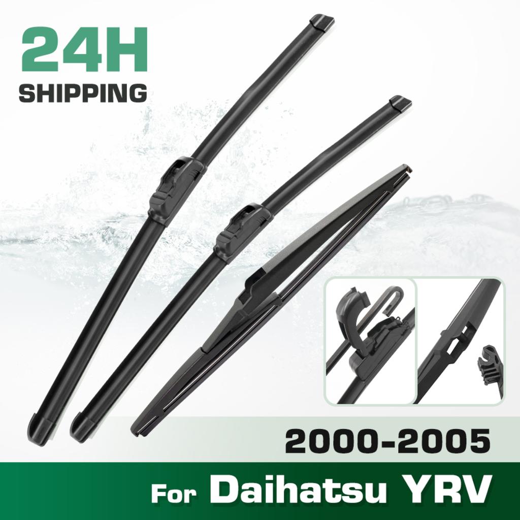 Для Daihatsu YRV 2000-2005 2001 2002 2003 2004 Дворники Передние и Задние Стеклоочистители Лобовое Стекло Оконные Щетки 21"+14"+12
