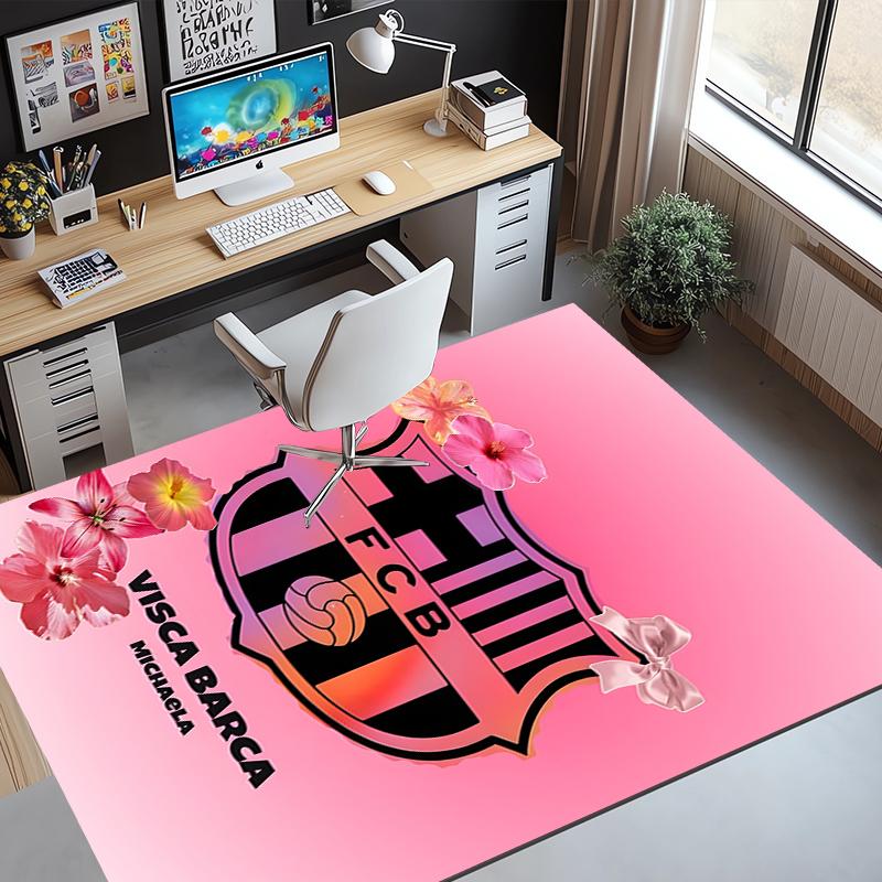 football club FC Pattern Rug, Indoor/Outdoor Mat, for Picnic, Gameroom, Bedroom, Office, Living Room, Home Decor Carpet, Birthday Gift