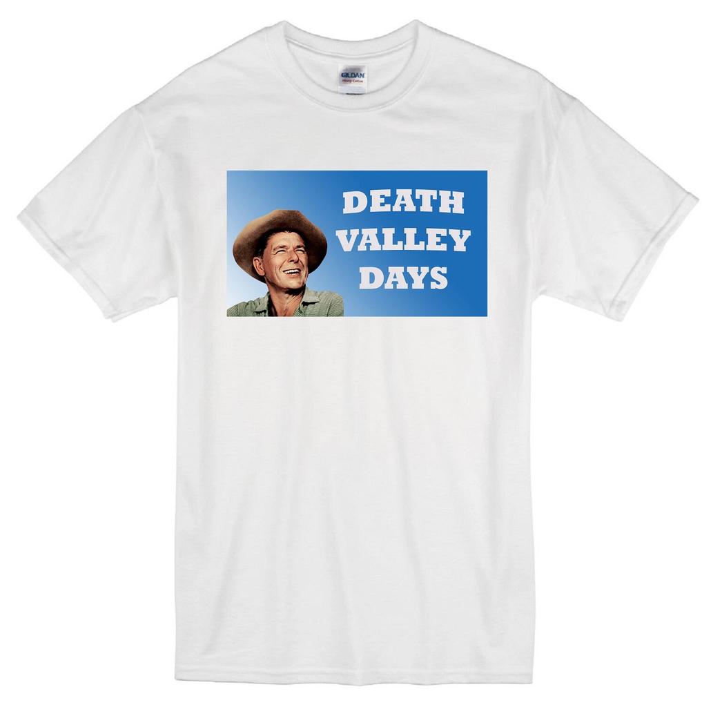 DEATH VALLEY DAYS RONALD REAGAN CLASSIC WESTERN ANTHOLOGY TV WHITE T-shirt Tops Tees Unisex