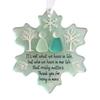 Handmade Sea Glass Snowflake Ornament – Friendship Keepsake, Coastal Christmas Tree Decor for Best Friends, Winter Gift