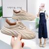 Новые летние дышащие белые туфли в корейском стиле, женские повседневные туфли с низким берцем, туфли на платформе, туфли на платформе Kt2638