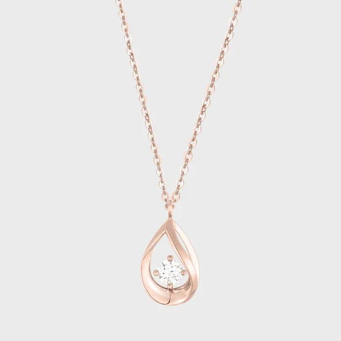 MARIEBEL 14k 0.1 Carat Diamond Necklace (JJMBND4BF481R4420)