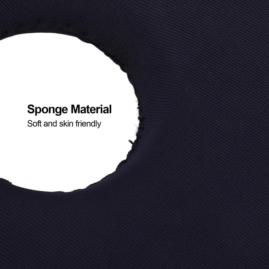 Подушка-пончик Многофункциональная Губка Подушка для сиденья стула-пончика для дома, машины, офиса Черный 25 см