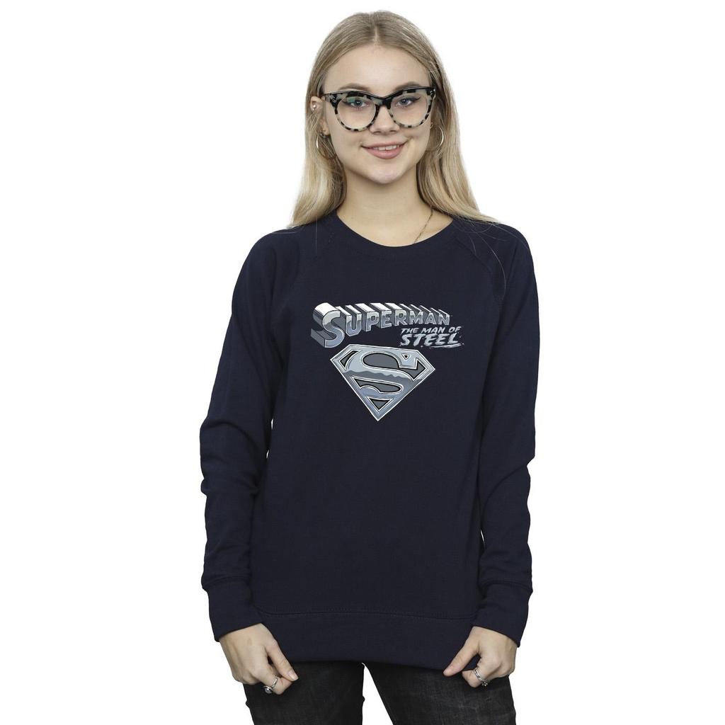 DC Comics Womens/Ladies Superman The Man Of Steel Sweatshirt