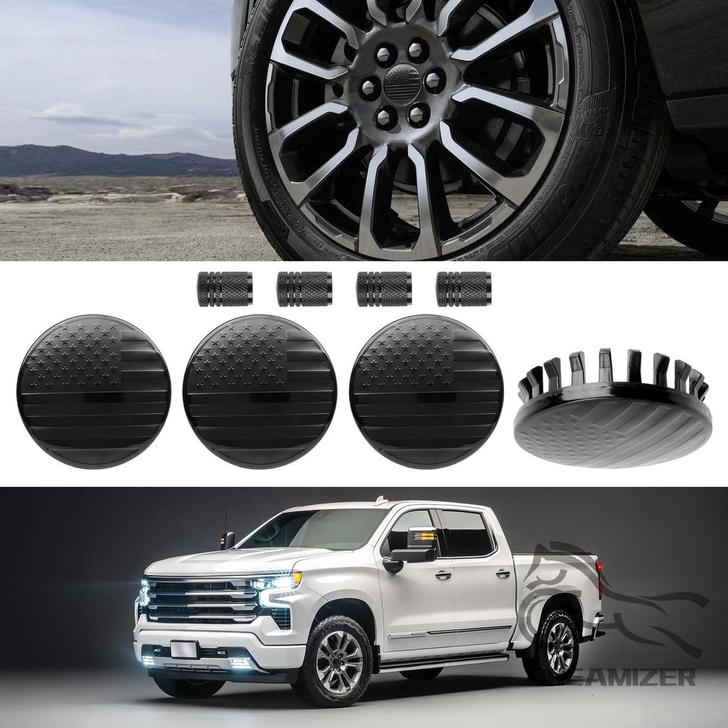 4pcs Automobile Parts Hubcap Car Wheel Hub Center Cover 83mm For Chevrolet Pickup Truck GMC Recreational Vehicle