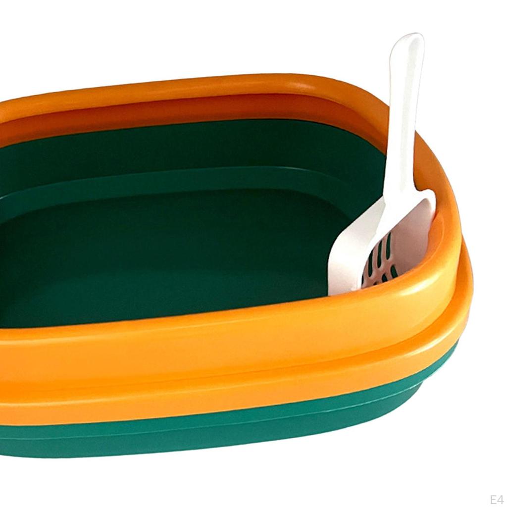 Cat Box Anti Slip Bottom Durable Easy Cleaning Toilet for Small ,Large Cats