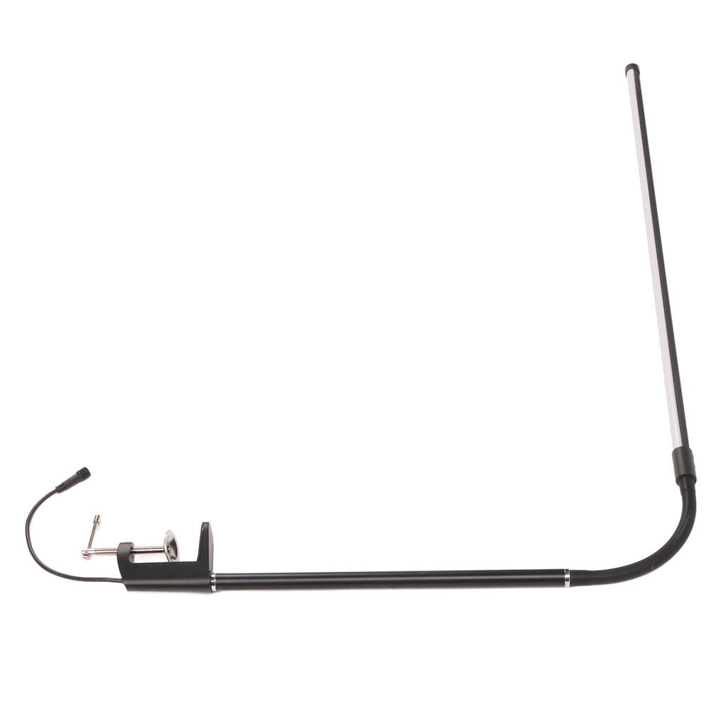 Светодиодная настольная лампа с зажимом 5 уровней яркости от 3000K до 6500K вращающаяся на 350 градусов лампа для красоты ресниц черная