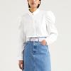 Levis Блузка с пышными рукавами и длинным рукавом Женские топы Белый A1883-0000