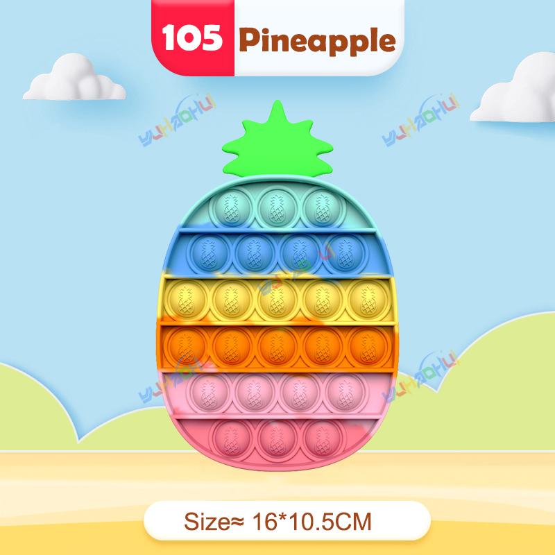 Радужный Поп Пуш Пузырь Непоседа Игрушки Антистресс для Взрослых Детей Особые Потребности Сенсорные Игрушки Интерактивные Игрушки для Детей