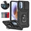 For Motorola Moto G31 G41 Case Magnetic Metal Ring Holder Armor Cases For Moto G 31 41 MotoG31 MotoG41 Slide Lens Protect Cover