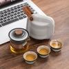 High-end Express Cup, One Pot, Three Cups, Portable Travel Tea Set, Portable Outdoor Enterprise, Company Business Gift
