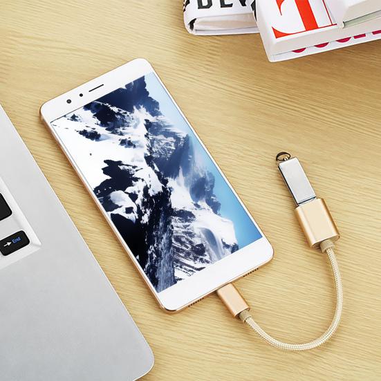 Кабель-конвертер OTG Стабильный выход Универсальный Быстрая передача Мини Подключи и работай USB Type-C