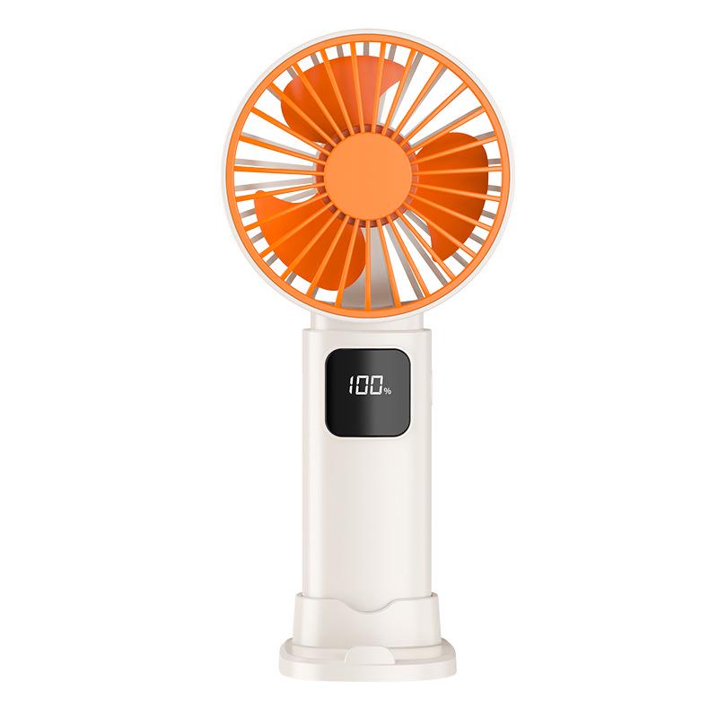 Portable USB-Charged Handheld Fan with 100-Speed Stepless Control and Strong Wind Power