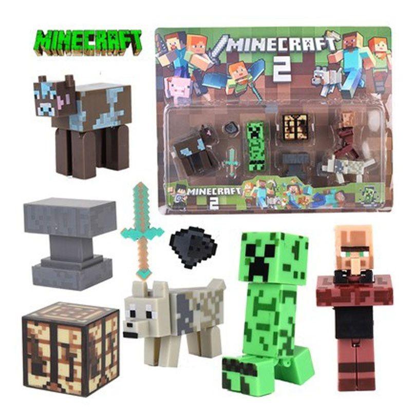 Коллекция фигурок-пазлов Minecraft Высококачественный домашний декор и подарок для геймеров