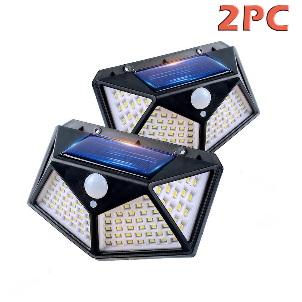 Уличный настенный светильник на солнечных батареях 100 светодиодов беспроводной датчик движения на солнечных батареях охранные светильники P65 водонепроницаемый 3 режима для сада, патио, двора, крыльца