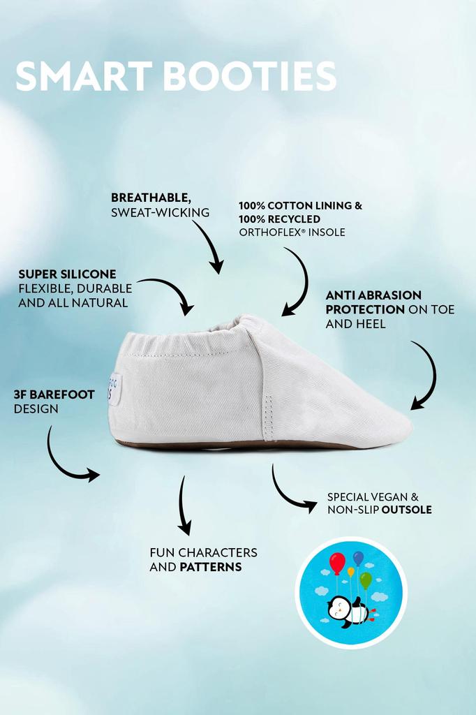 Slumber Hyper Warm Серые босоножки Smart Booties