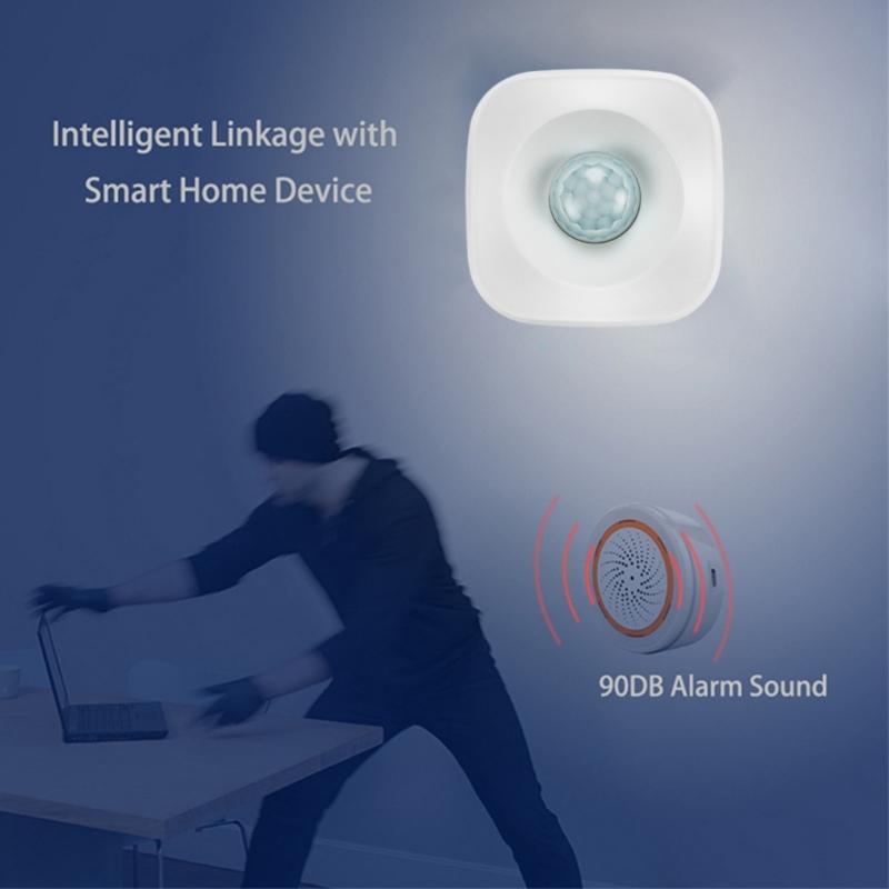 Intelligent WiFi Integrated PIR Motion Detection Sensors For Remote Surveillances Office Home Use Garage Store Security