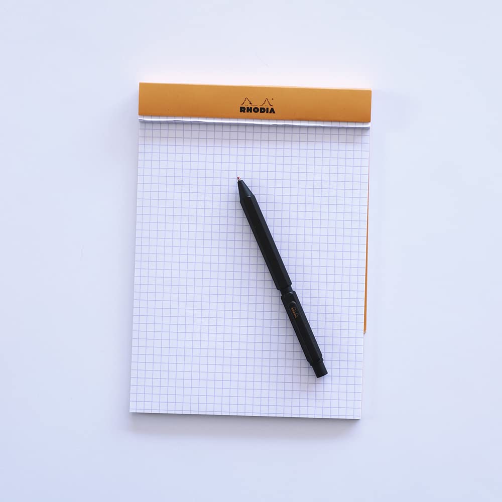 Rhodia Ручка SCRIPT Шариковая ручка 2 цвета Механический карандаш Алюминиевый корпус Обработка «волосок» Поворотный тип Черный cf9342 Многофункциональная мультиручка
