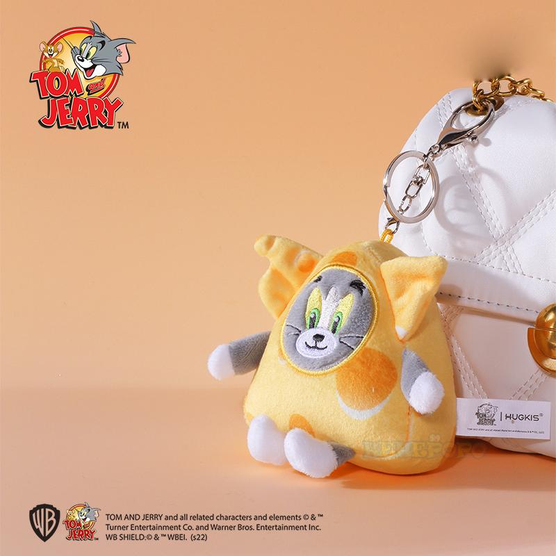 Tom and Jerry Plush Keychains Cosplay Cheese Toast Bagel Cake Jerry Hamburger TOM Lovely Cute Gift Toy Toy