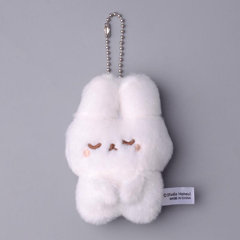 Rabbit Bear Twisted Egg Plush Doll Small Pendant Cartoon Animal Keychain