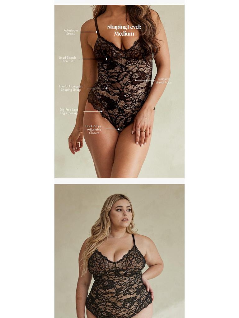 Летнее кружевное пуш-ап боди для женщин