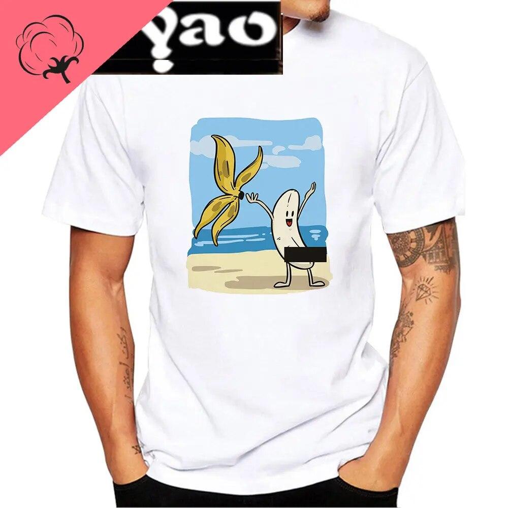 Забавная футболка с принтом банана, дизайн, летняя юмористическая шутка, хипстерская футболка, унисекс, женская повседневная уличная одежда, футболки с графикой, хлопок