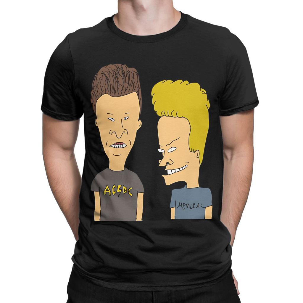 Beavis and Butthead Premium TShirts for Men Women Funny Cotton Tee Shirt O Neck Short Sleeve T Shirt Printed Clothing
