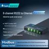 Industrial 8-Port RS232 to Ethernet Serial Server Module