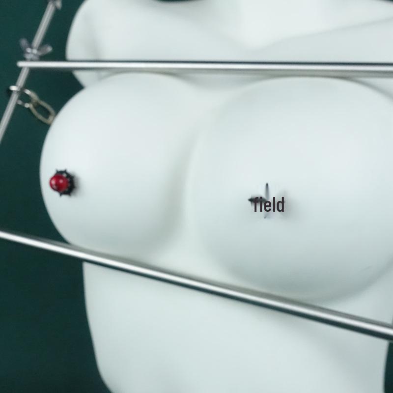 Металлический эротический молокоотсос и сжимающая игрушка - Прочный, крупномасштабный женский инструмент для пыток