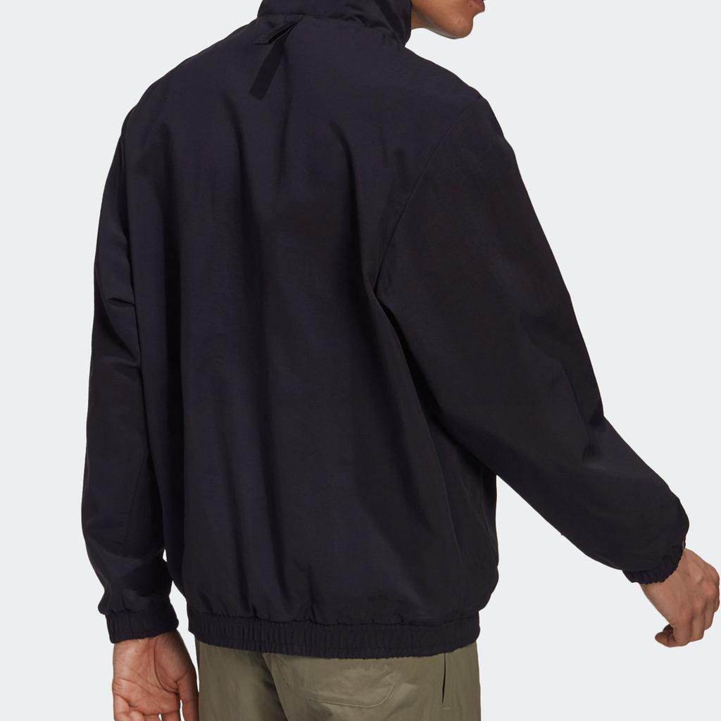 Adidas Originals Trefoil Logo Casual Sports Jacket Men Outerwear Black GJ6728