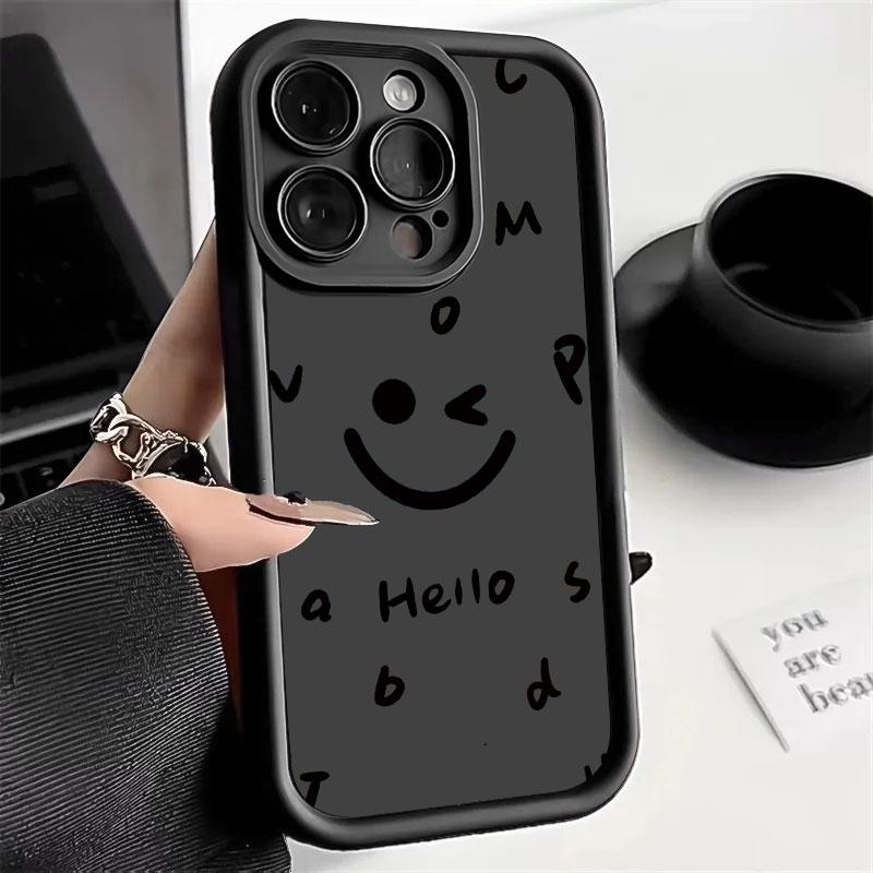 Smiley Face Phone Case For Infinix Note 40 Pro Plus 40X 30 Pro /Note 12 G96 Case Shockproof Soft Silicone Protect Cover Bumper