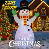 7.22FT Illuminated Inflatable Toy Snowman Xmas Decorations for Yard with LED Lights Christmas Supplie Home Ornament Holiday Gift