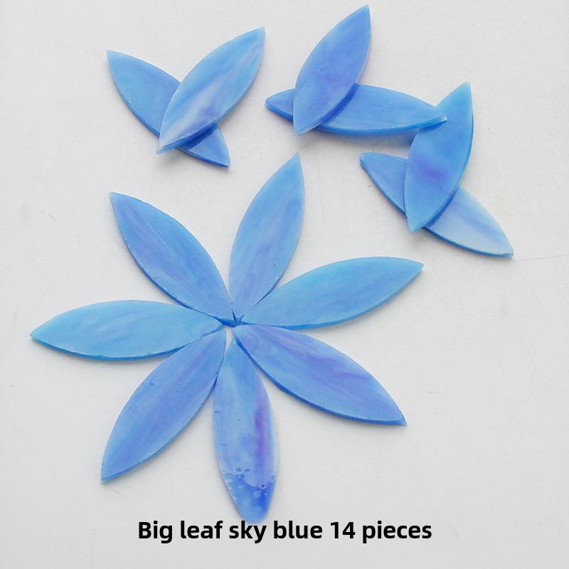 Смешанные цветные листовые слюдяные стеклянные мозаичные детали для украшения подсвечника своими руками