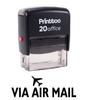 Printtoo Office Stationary VIA AIR MAIL Self Inking Rubber Stamp Custom