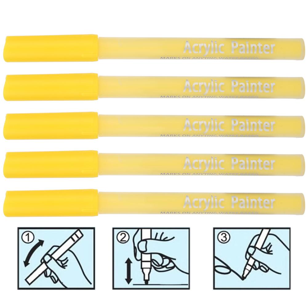 10pcs 1100M Acrylic Ink Art Markers Color Drawing Pens for Freehand Sketching DIY Rock Stone Porcelain Mug Glass Wood