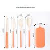 4pcs Easy to Carry Foldable Tableware Collection Wheat Straw Folding Chopsticks Cutlery Set with Box Picnic Camping Travel Tableware Set