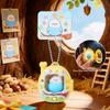 Press Flash Light Up Pendant Cute Mini Birds Doll Keyring Jewelry Gift Parrot Keychain  Bag Pendant