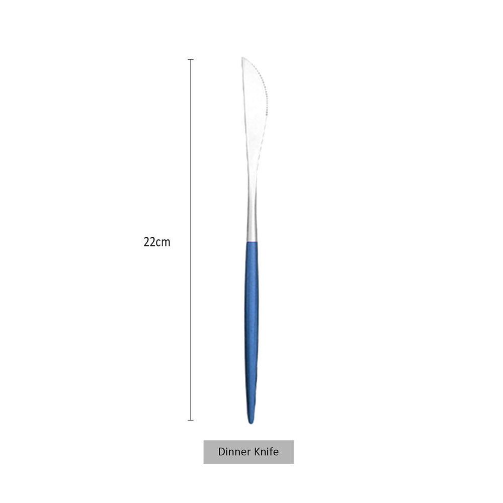 6/12/24Pcs Dinner Knife Sets Stainless Steel Dinnerware Flatware Western Dinner Knive Wedding Hotel Supplies Tableware Cutlery