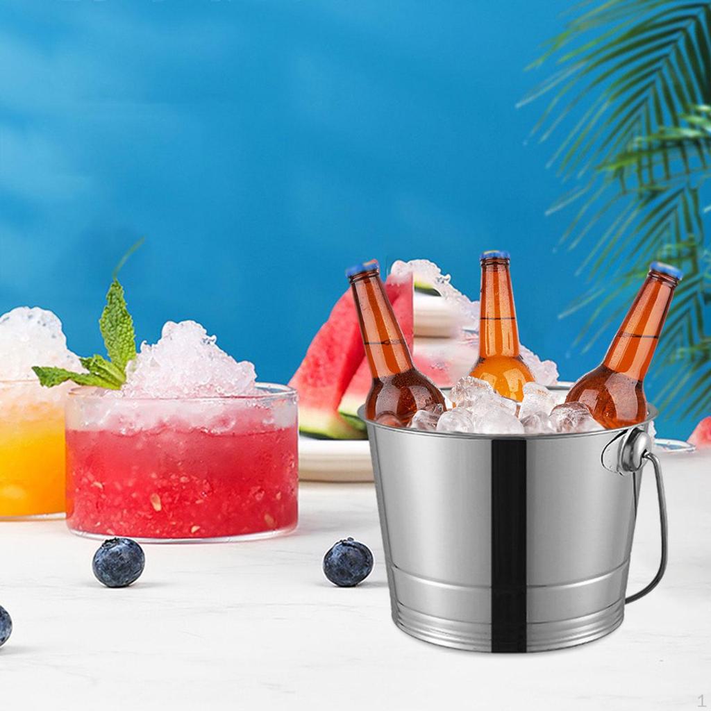 Ice Bucket Drink Cooling French Fries Container Beverage Chilling Snack