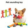 Dog Squeaky Toy, Teddy Bulldog, Teeth Cleaning Chew Toy, Durable and Bite-Resistant Pet Supplies, Self-Entertainment Dog Toy