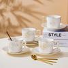 Jingxun Ceramic Coffee Cup and Saucer Set