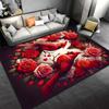 Red bird flowerscarpet Yoga living room room decor children's crawling mat doormat area rug games floor mat