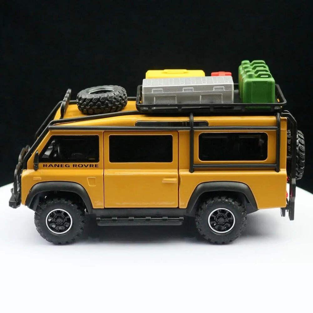 1/32 литой автомобиль для Land Rover Defender Van модель игрушечная машинка со звуком и светом